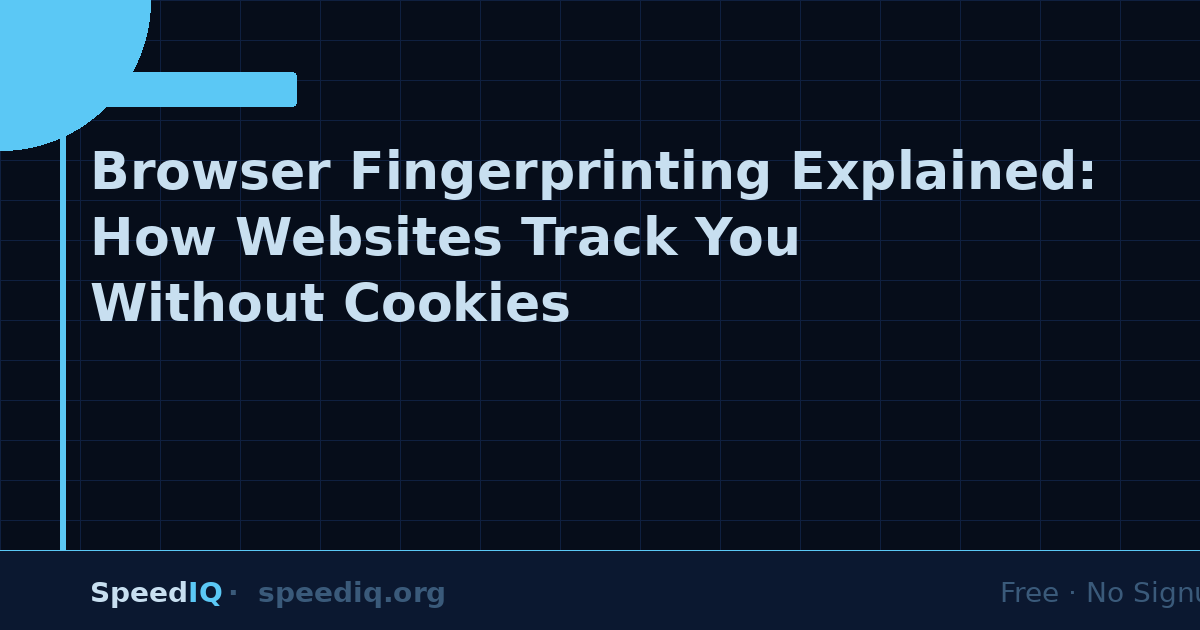Browser Fingerprinting Explained: How Websites Track You Without Cookies