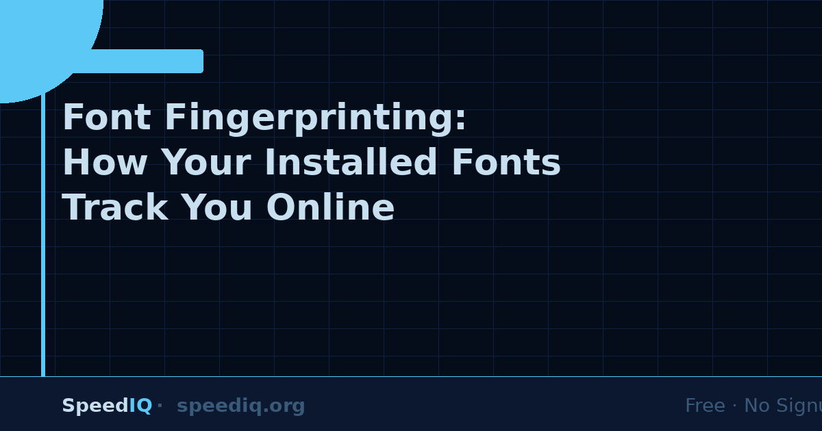 Font Fingerprinting: How Your Installed Fonts Track You Online