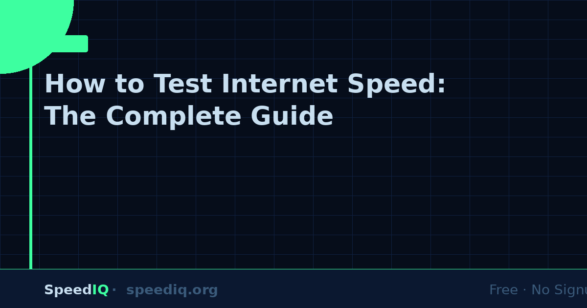How to Test Internet Speed — The Complete 2026 Guide
