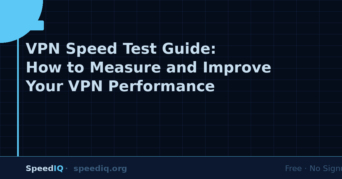 VPN Speed Test Guide: How to Measure and Improve Your VPN Performance