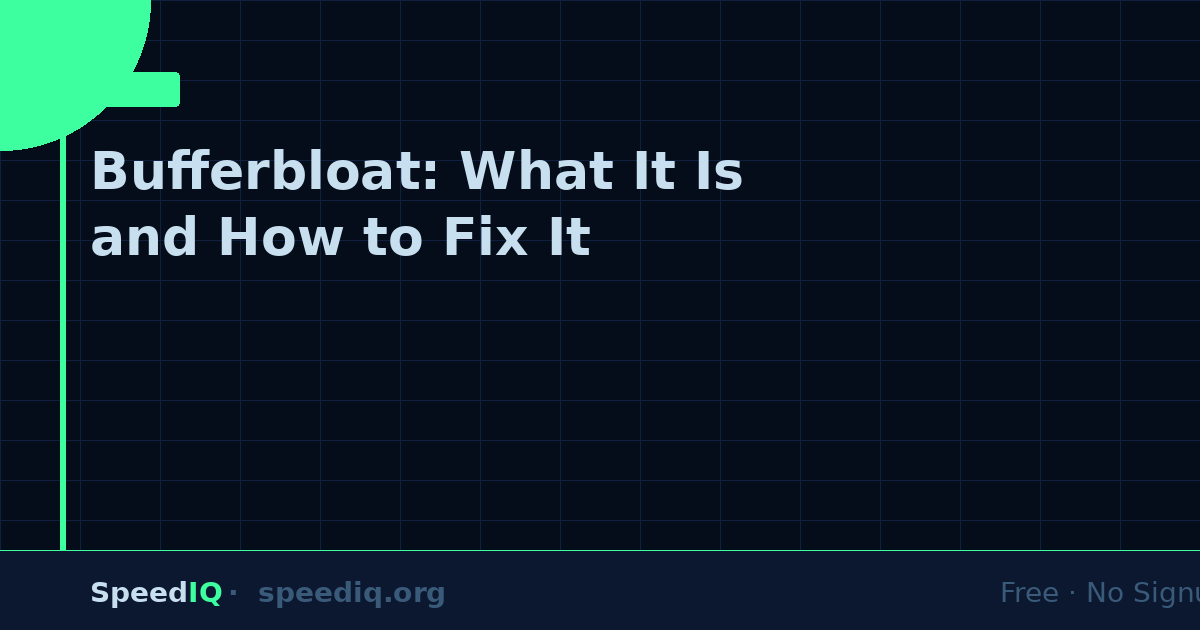 Bufferbloat: What It Is and How to Fix It in 2026